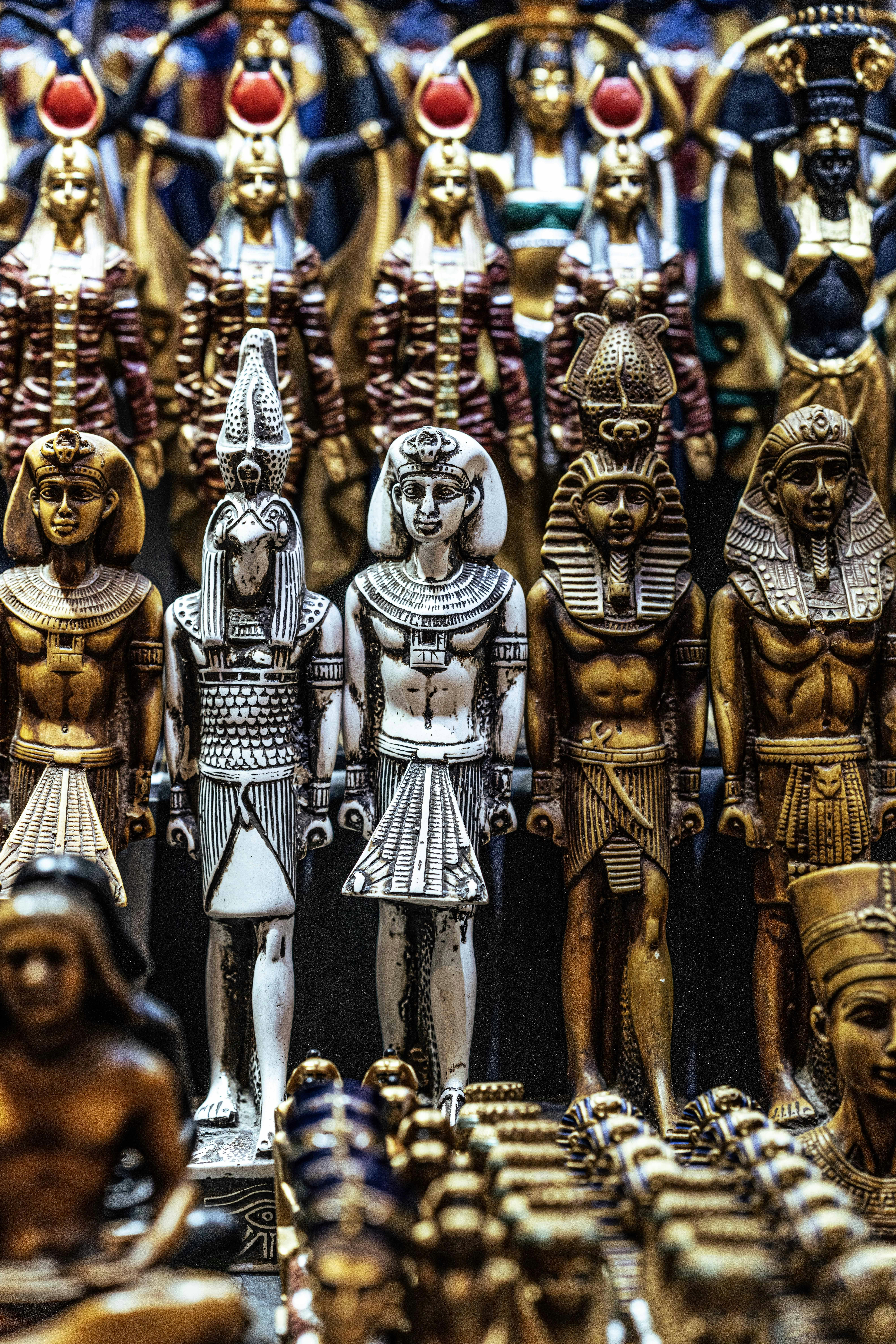 FIGURINE ÉGYPTIENNES (Pack 12 pièces décoratives) | CED