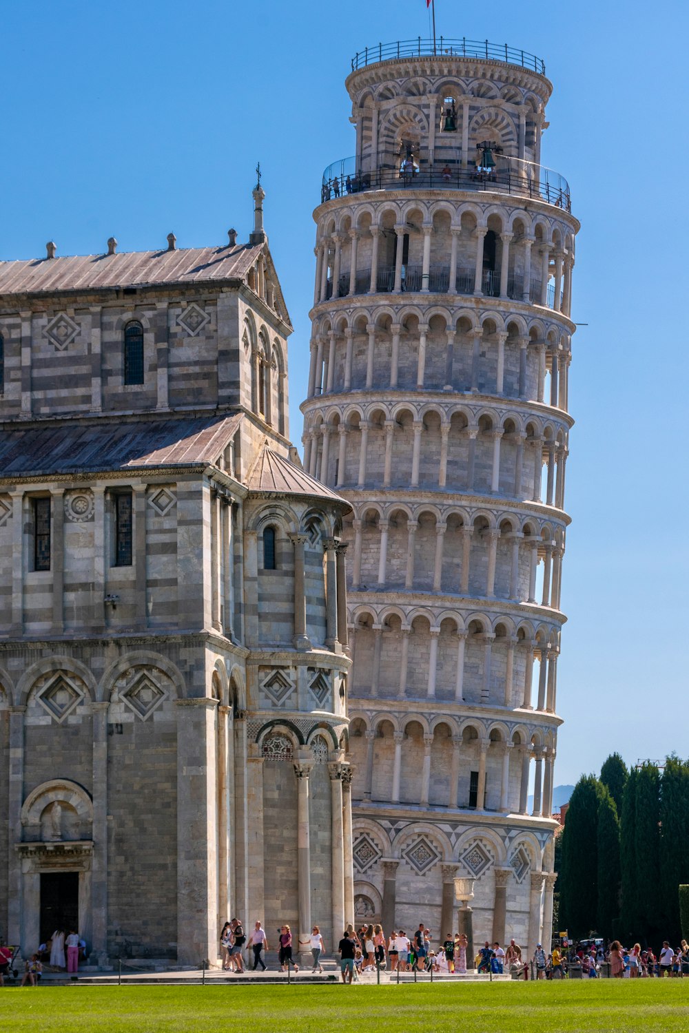 a very tall building with a very tall tower