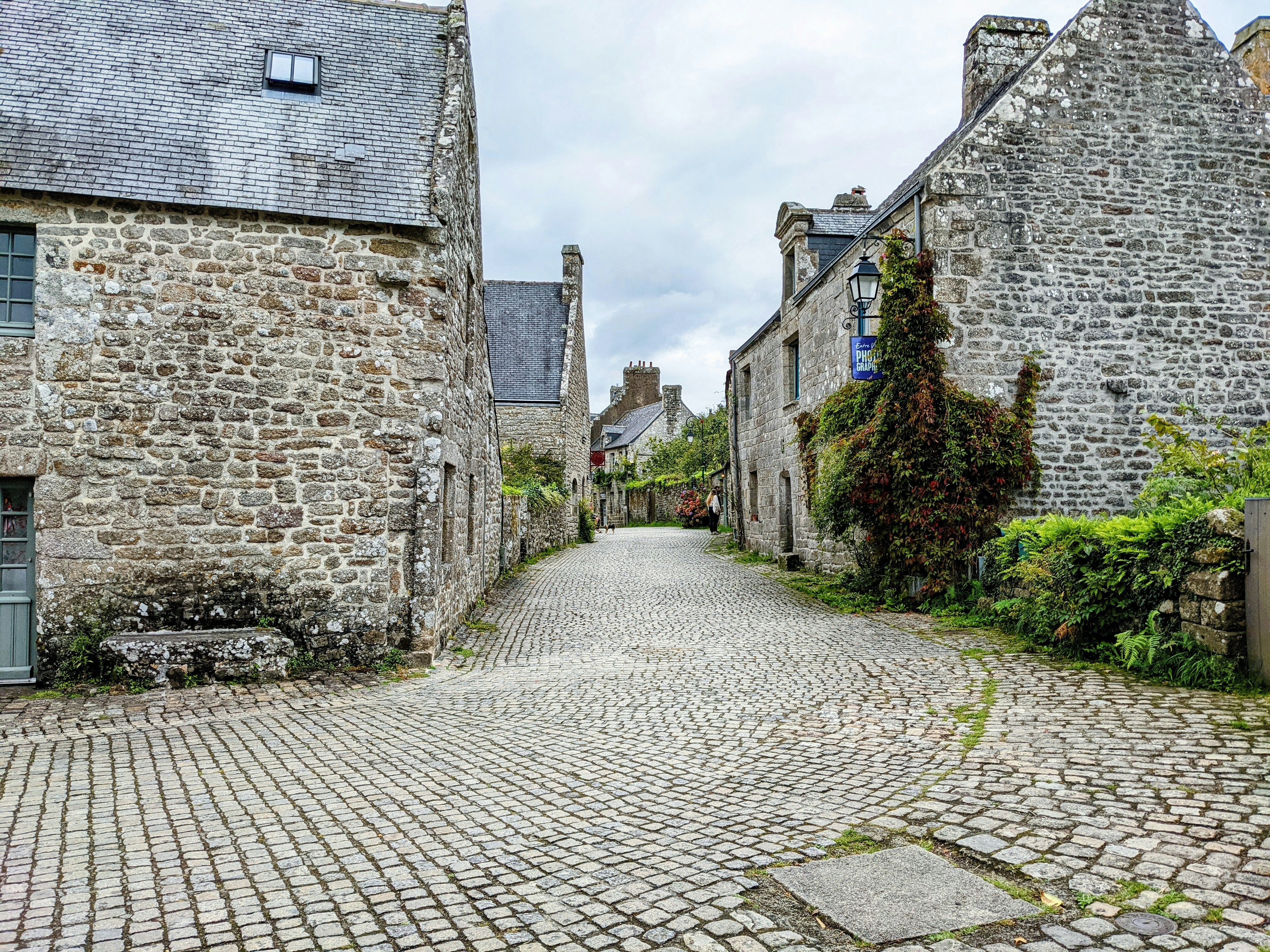 Cobblestone street in the village — 2023