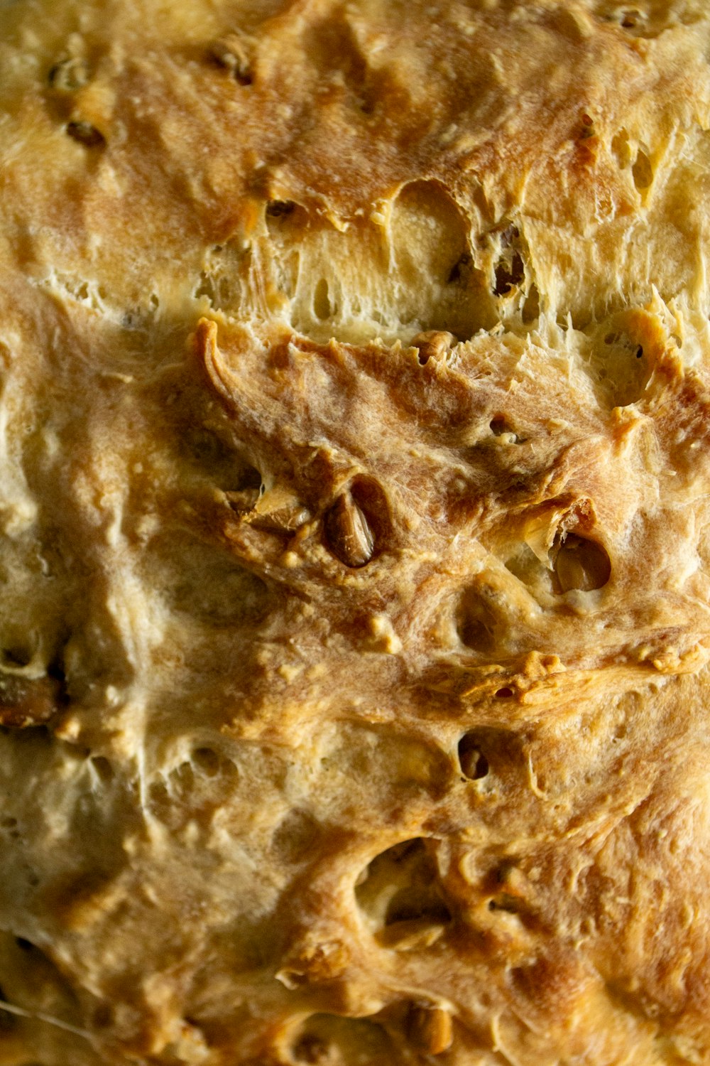 a close up of a baked pastry on a plate