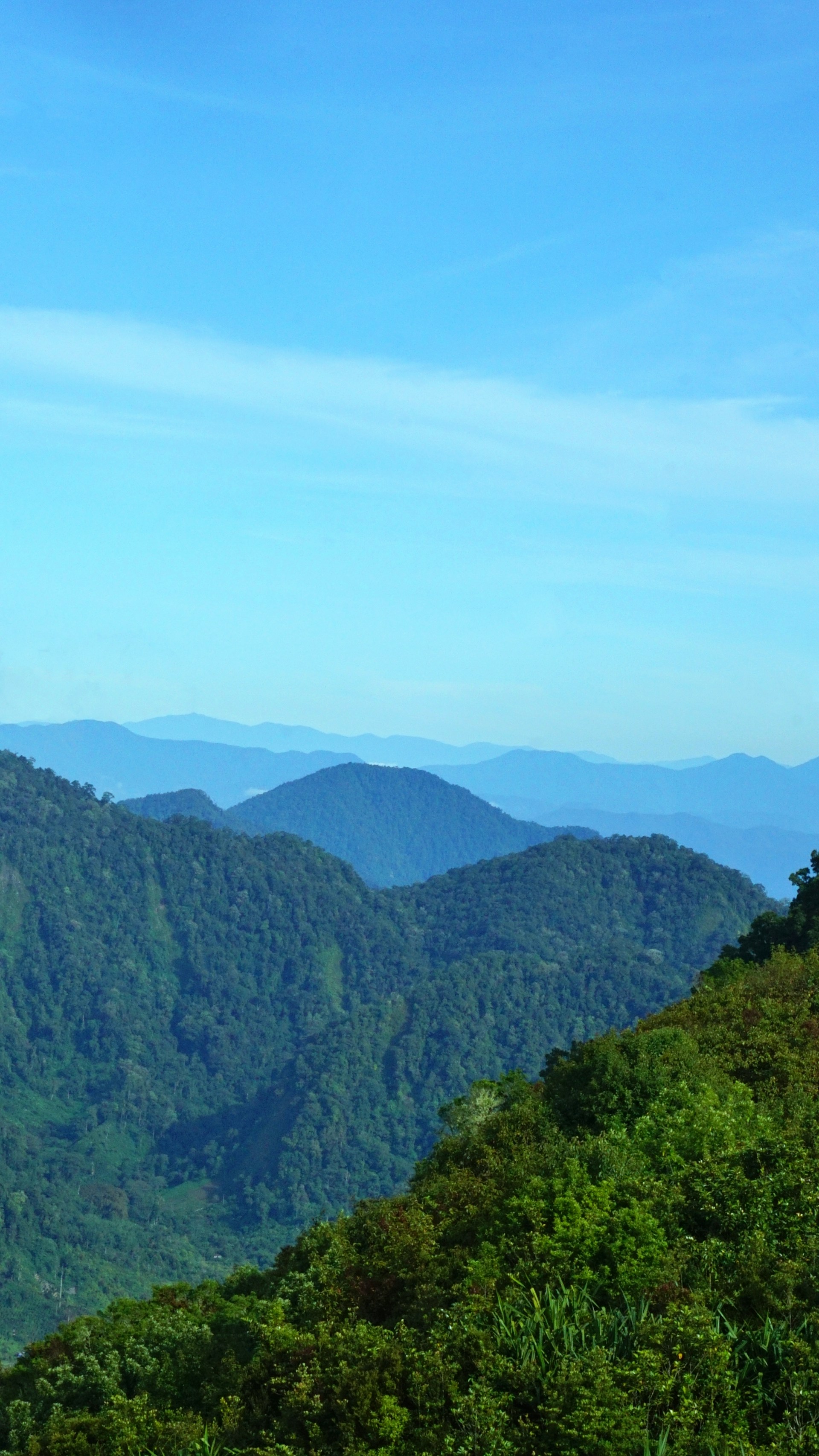 a view of a mountain range from a high point of view