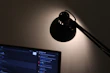 Modern smart home automation control panel with dark interface