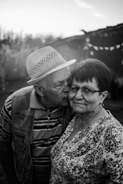 a man and a woman standing next to each other