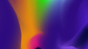 An abstract digital illustration blending purple-to-pink and teal-to-blue gradients symbolizing growth.