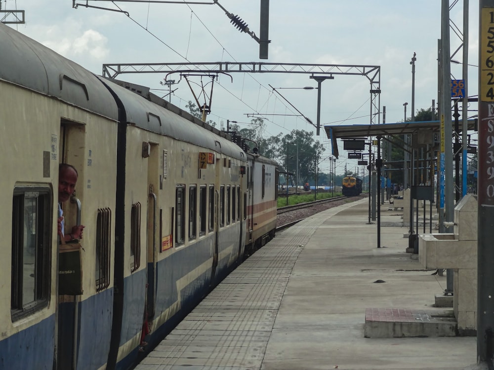 a train that is sitting on the tracks