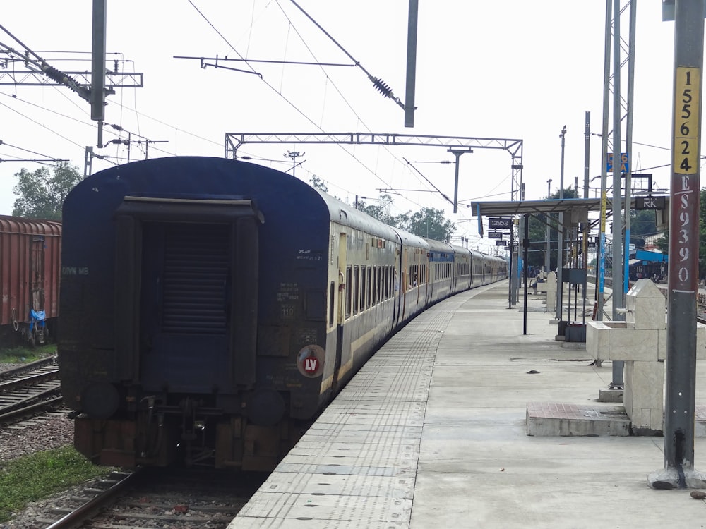 a train that is sitting on the tracks