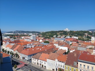 Cityscape view of Farroupilha, RS, with clear skies.