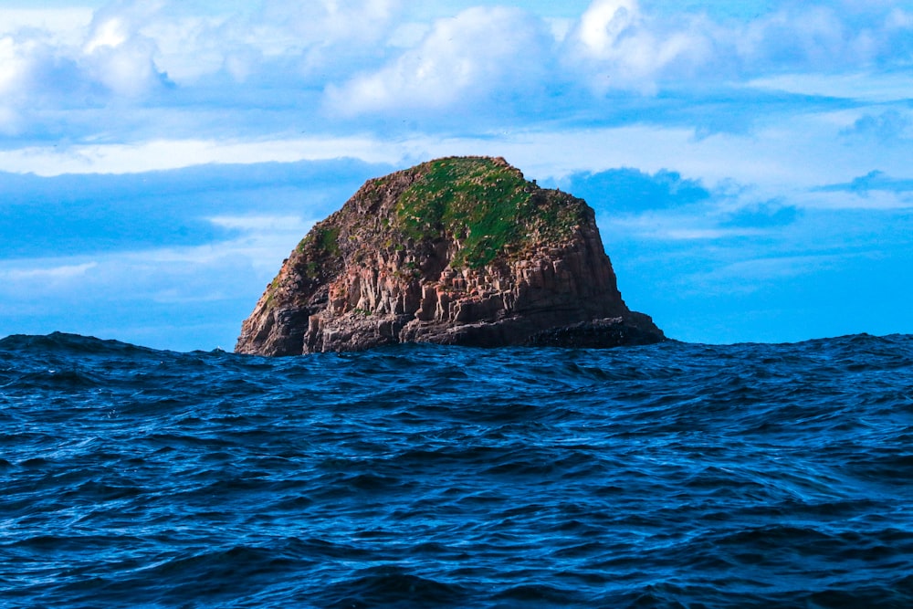 an island in the middle of the ocean