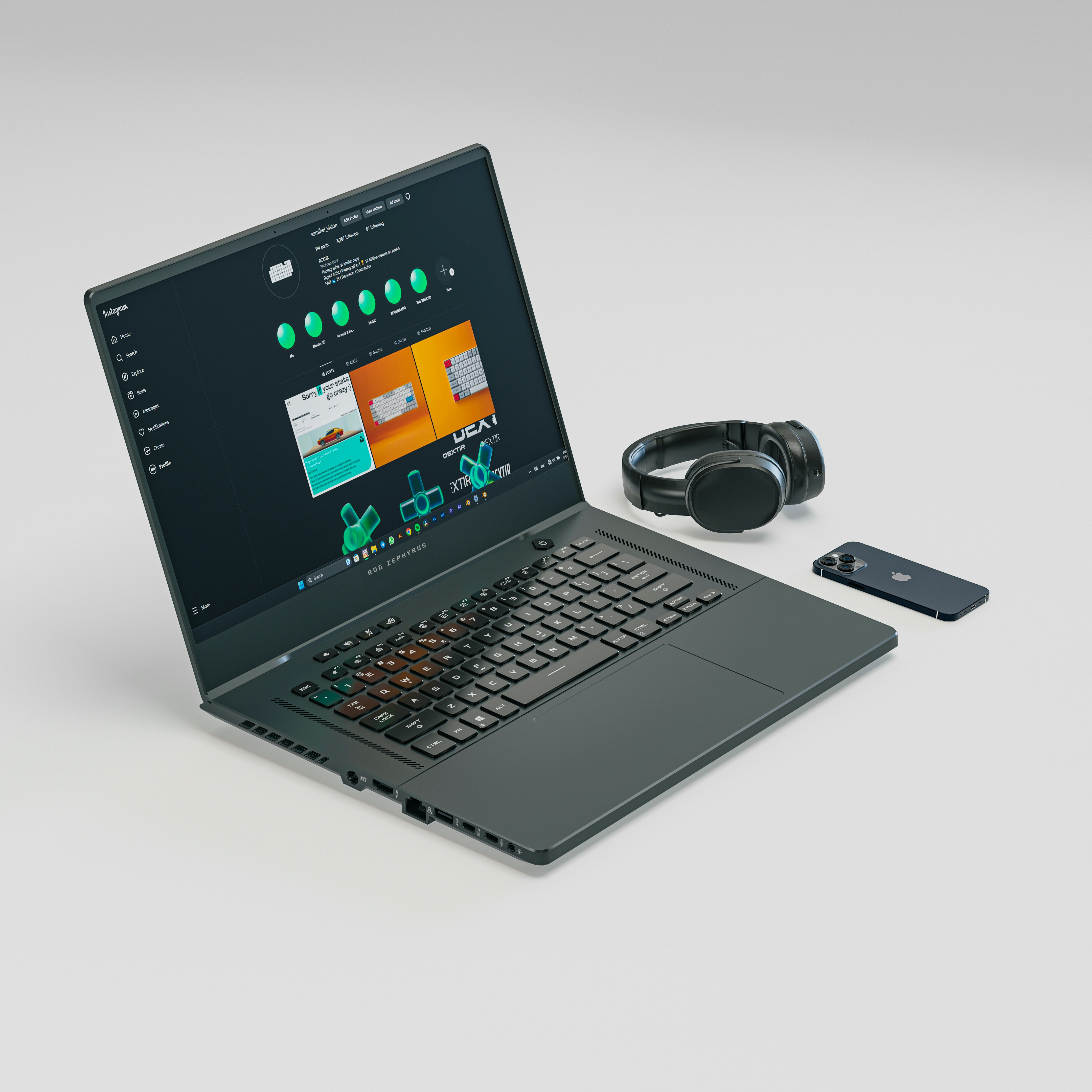 Lenovo IdeaPad laptop in a modern setting