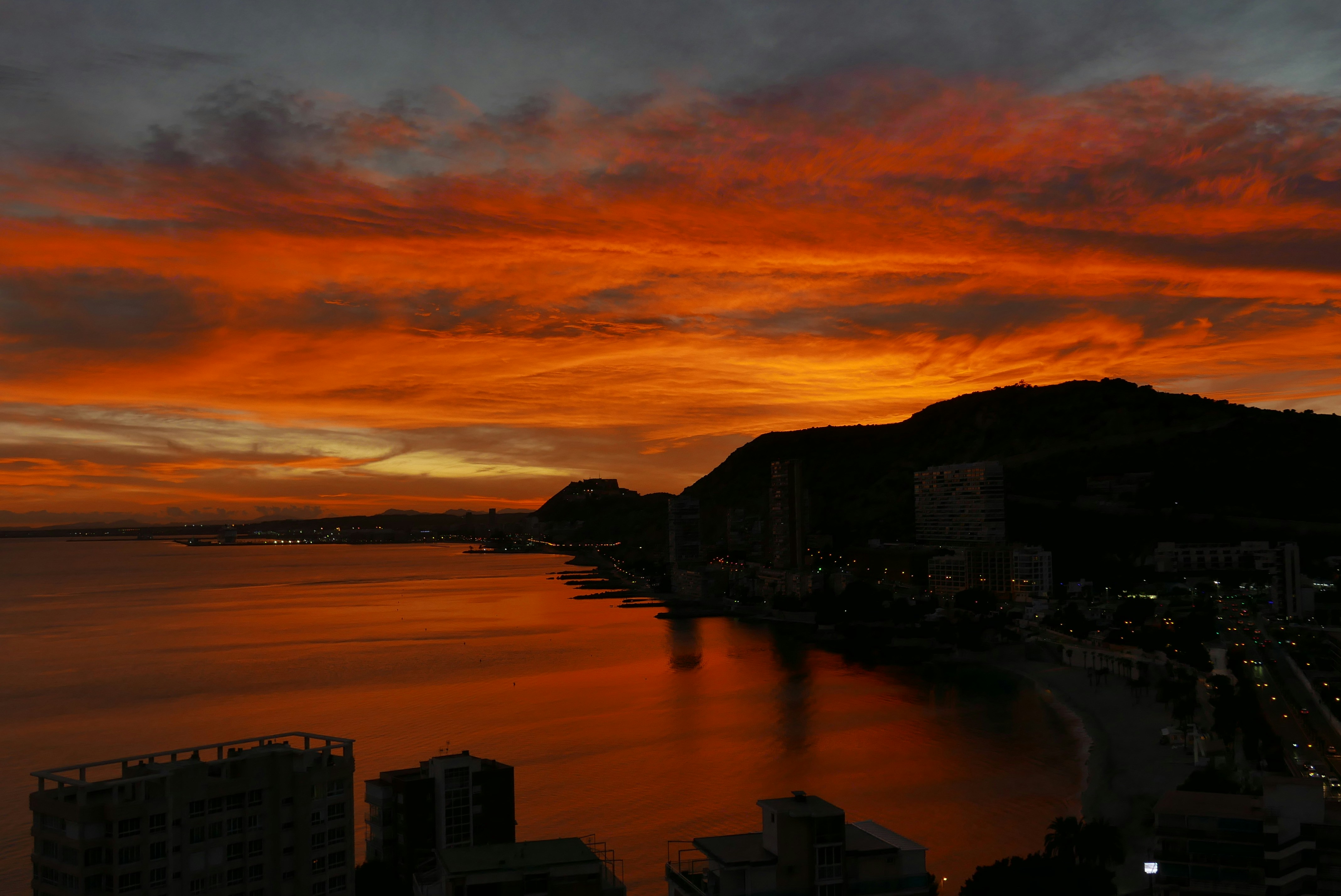 Beautiful sunset in Alicante, Spain. Instagram - @vitalymazur