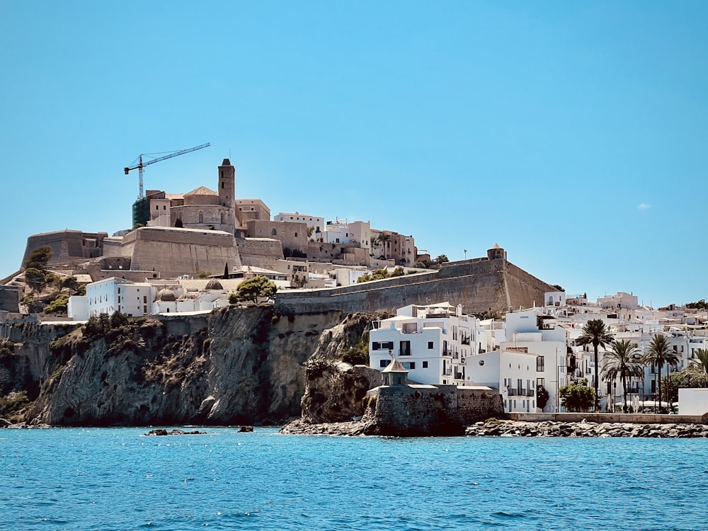 a view of a city from the water