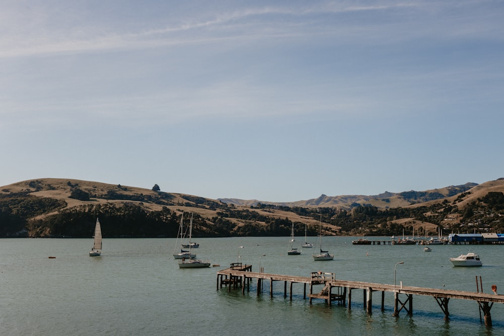 a body of water with boats in it