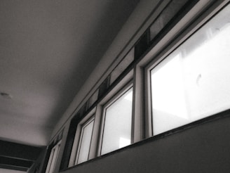 A modern window installation showcasing sleek lines and natural light.