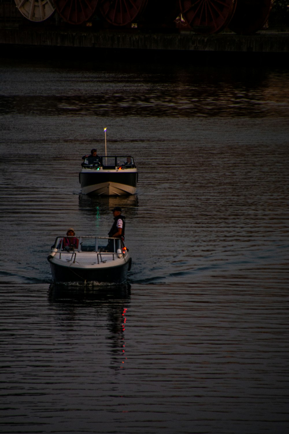 a couple of boats that are in the water