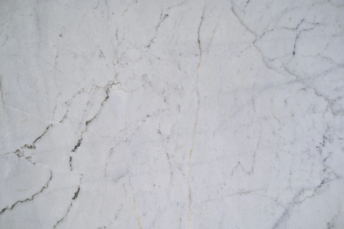 Close-up of white marble with grey veining