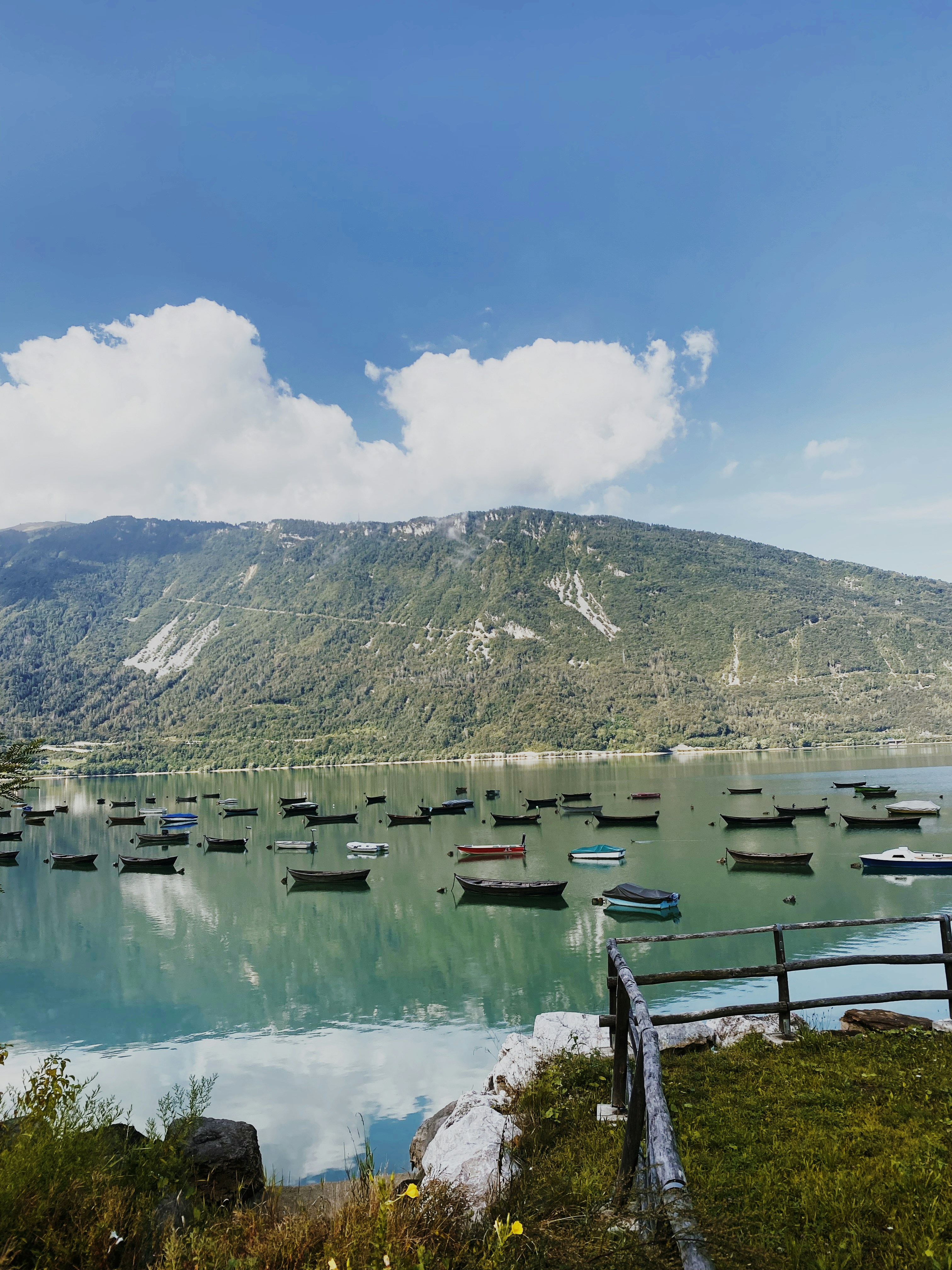a bunch of boats that are in the water