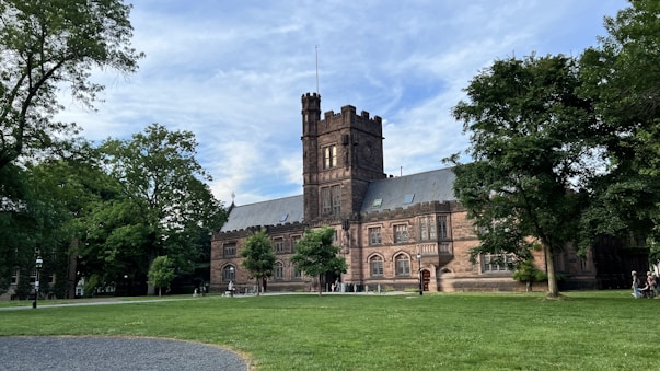 a large building with a clock tower on top of it