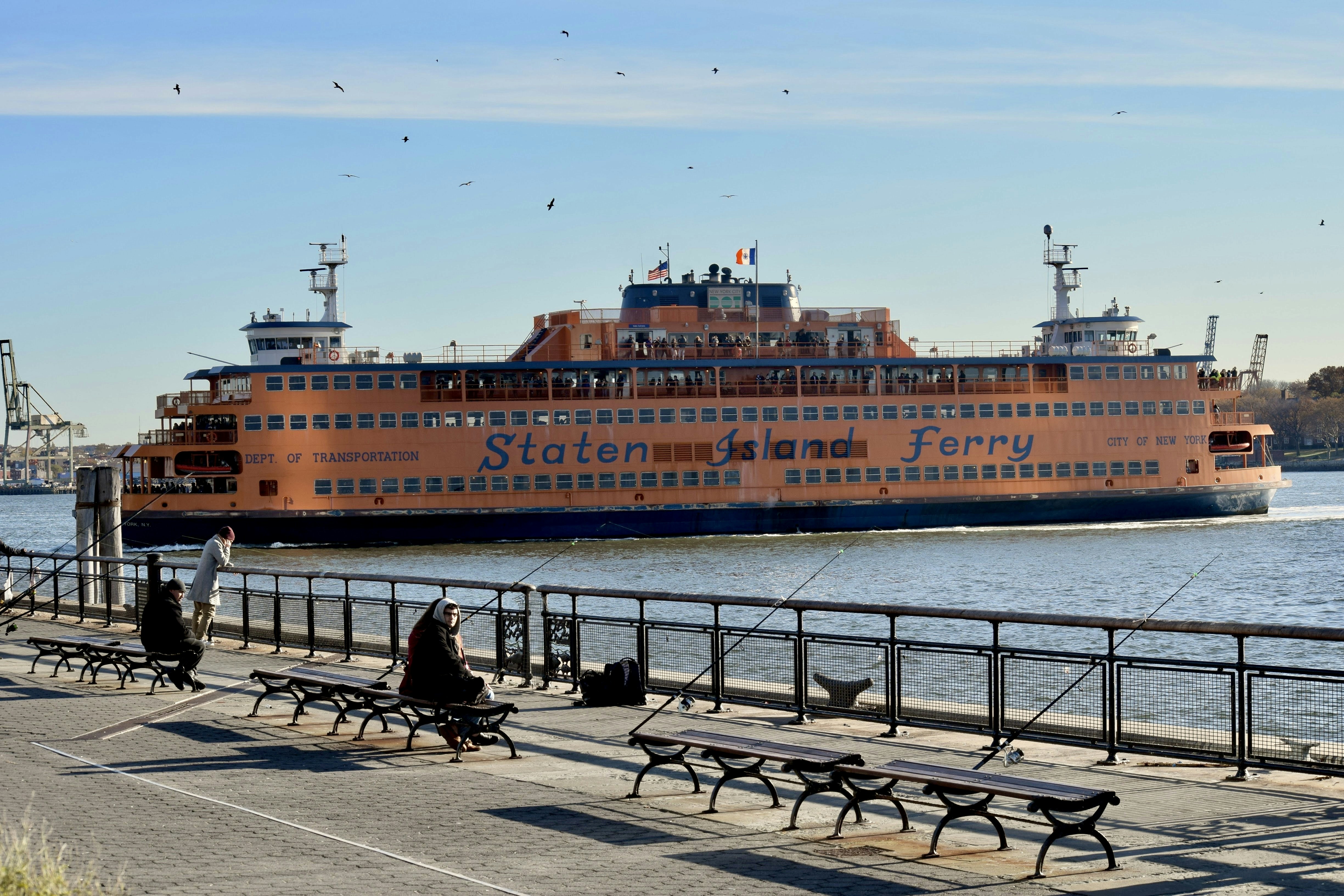 un ferry pour Staten Island.   New-York.  USA