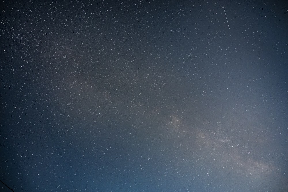 the night sky with stars and the milky