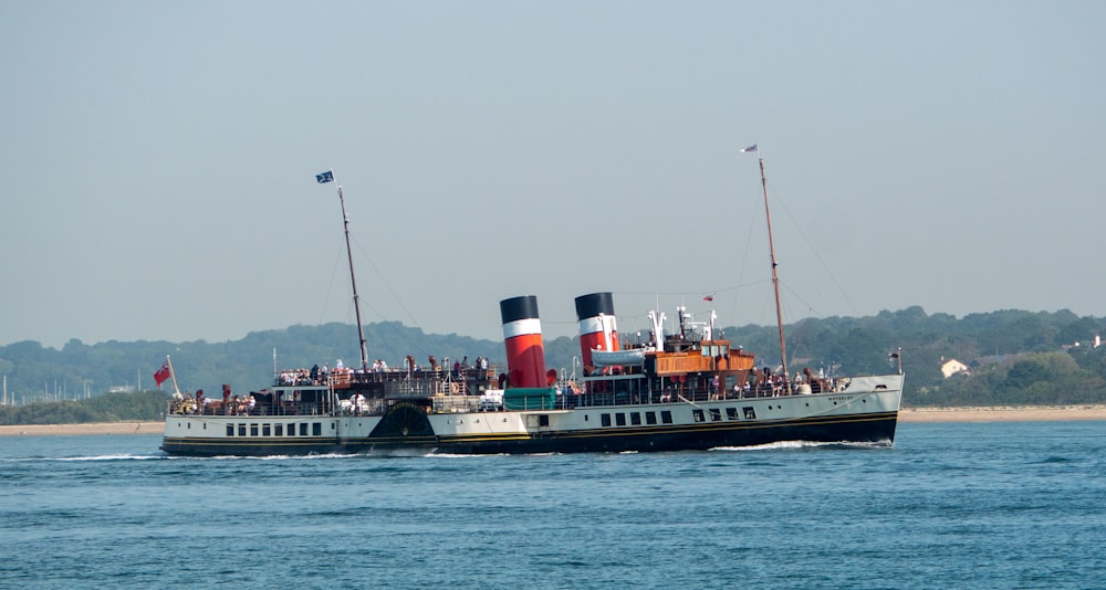 a large boat with a lot of people on it