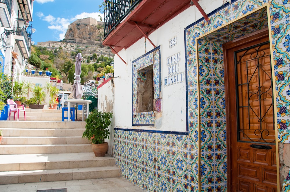 a building with steps leading up to it