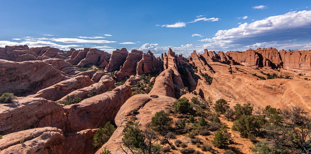 a view of a rocky landscape from a high point of view