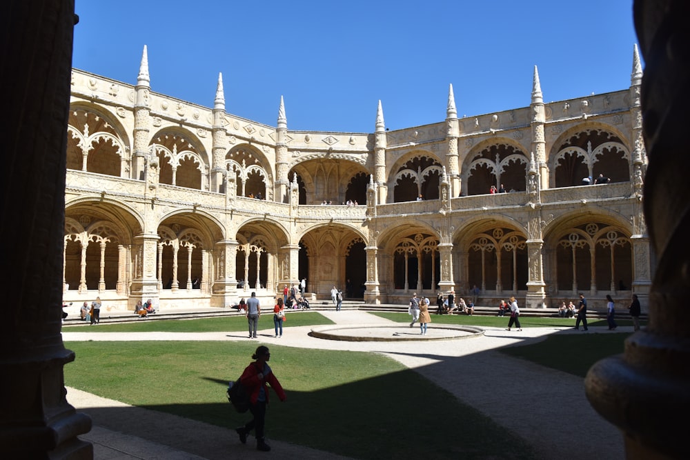 a large building with many arches and arches