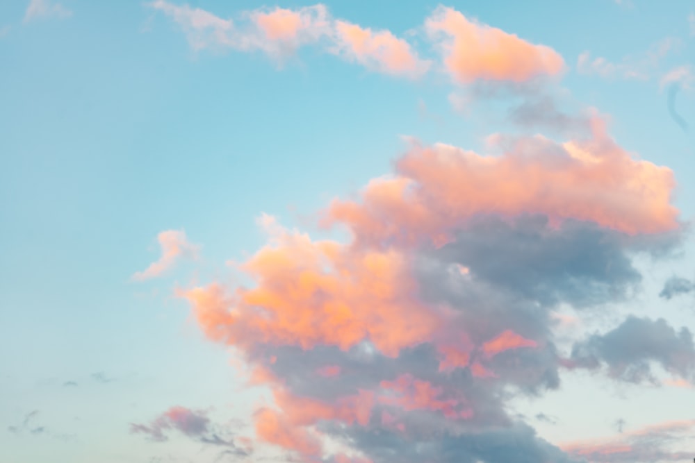 a plane flying in the sky with a lot of clouds