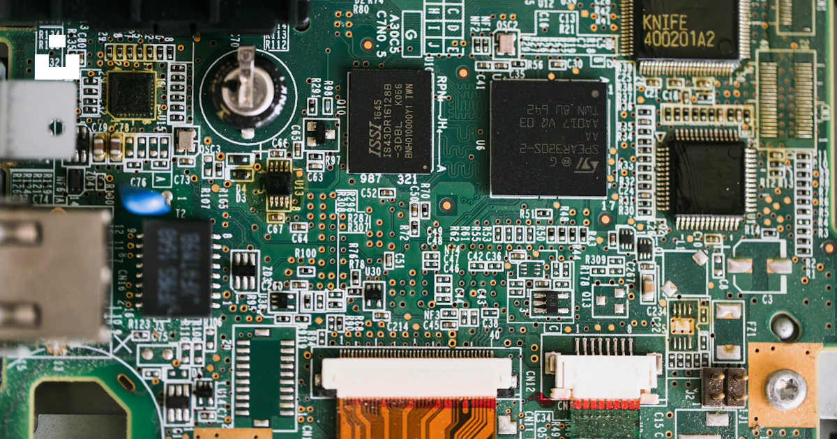 Motherboard Image Computer Science A close up of a computer motherboard with many components photo โ Free ...