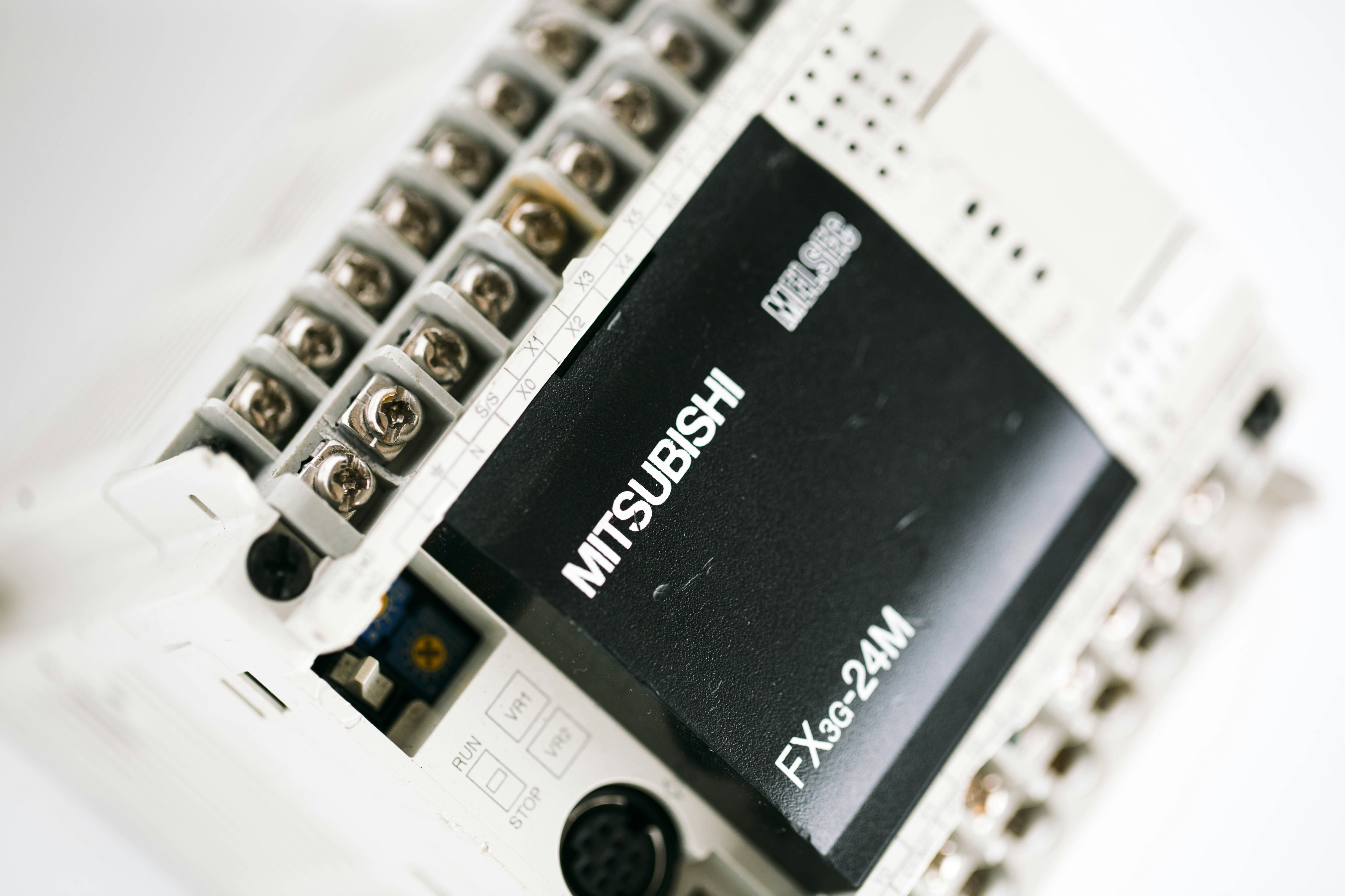 a close up of a device with many wires