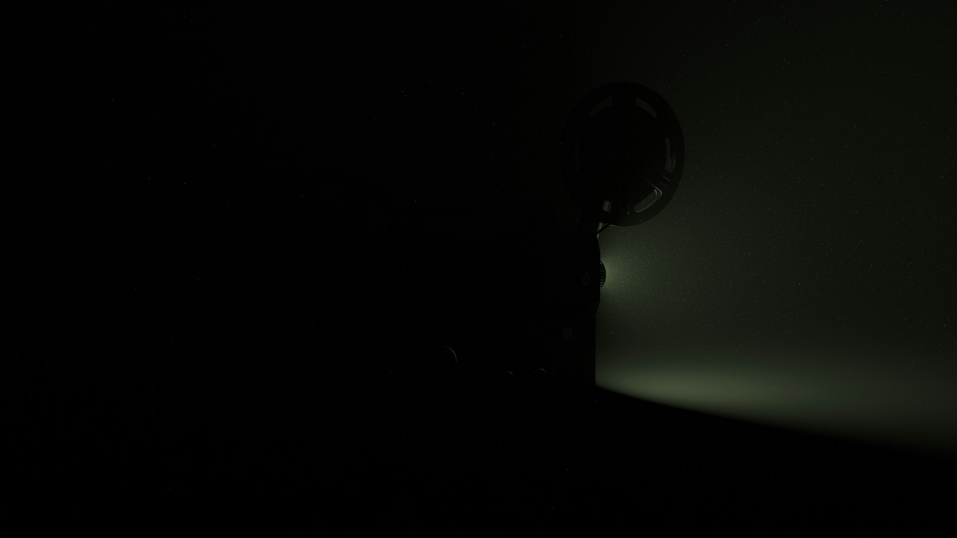 a black and white photo of a clock in the dark