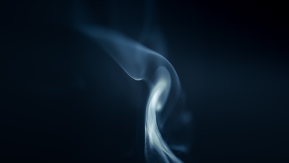 a blue smoke texture on a black background