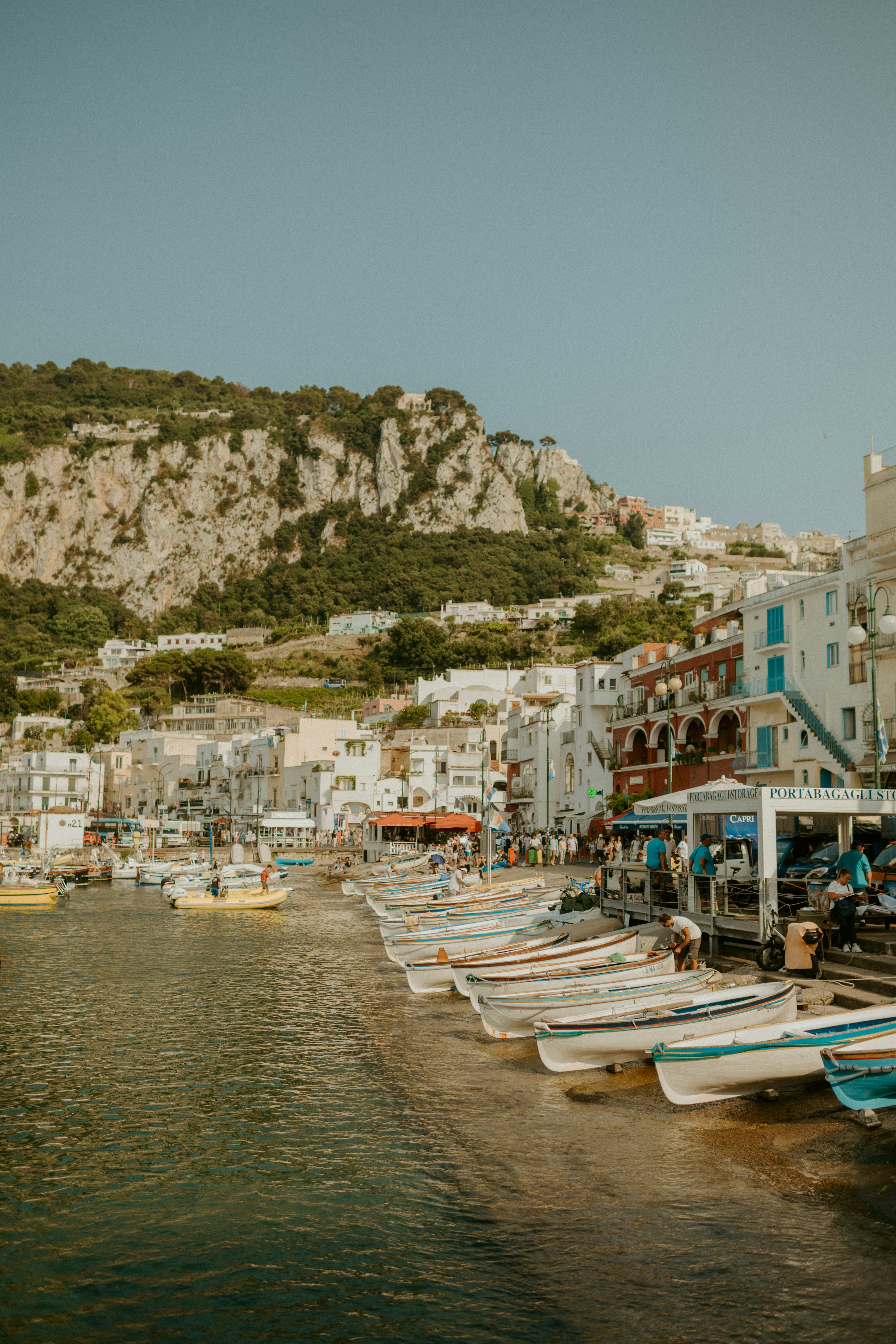 a bunch of boats that are sitting in the water