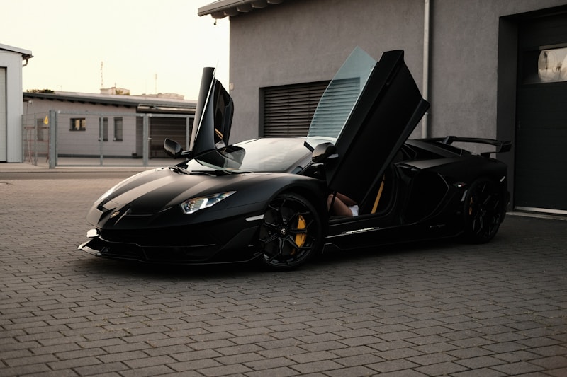 Black sports car