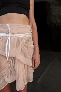 Satin Cowl Top