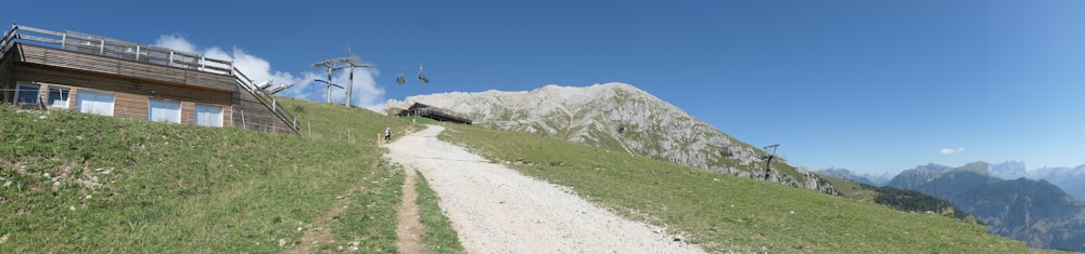 a house on the side of a hill