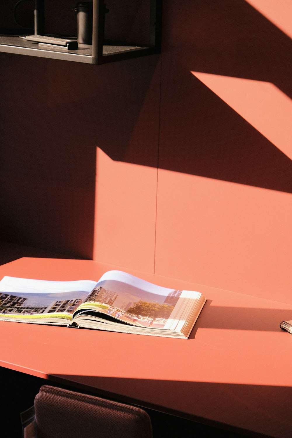 an open book sitting on top of a table