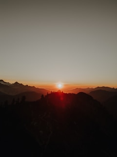 A breathtaking view of a scenic landscape showcasing a beautiful sunset.