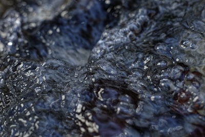 Close-up of lamar mineral water flowing from the source.