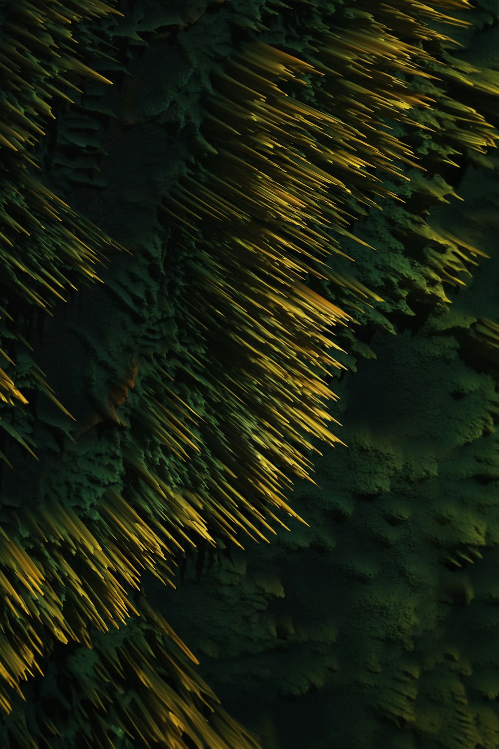 an aerial view of a field with grass