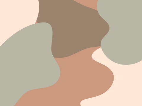 Close-up of smooth, organic abstract shapes blending seamlessly in muted earth tones.