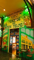 Historic architecture of San Telmo with cobblestone streets and vintage shops.
