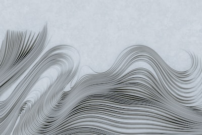 a drawing of wavy lines on a white background