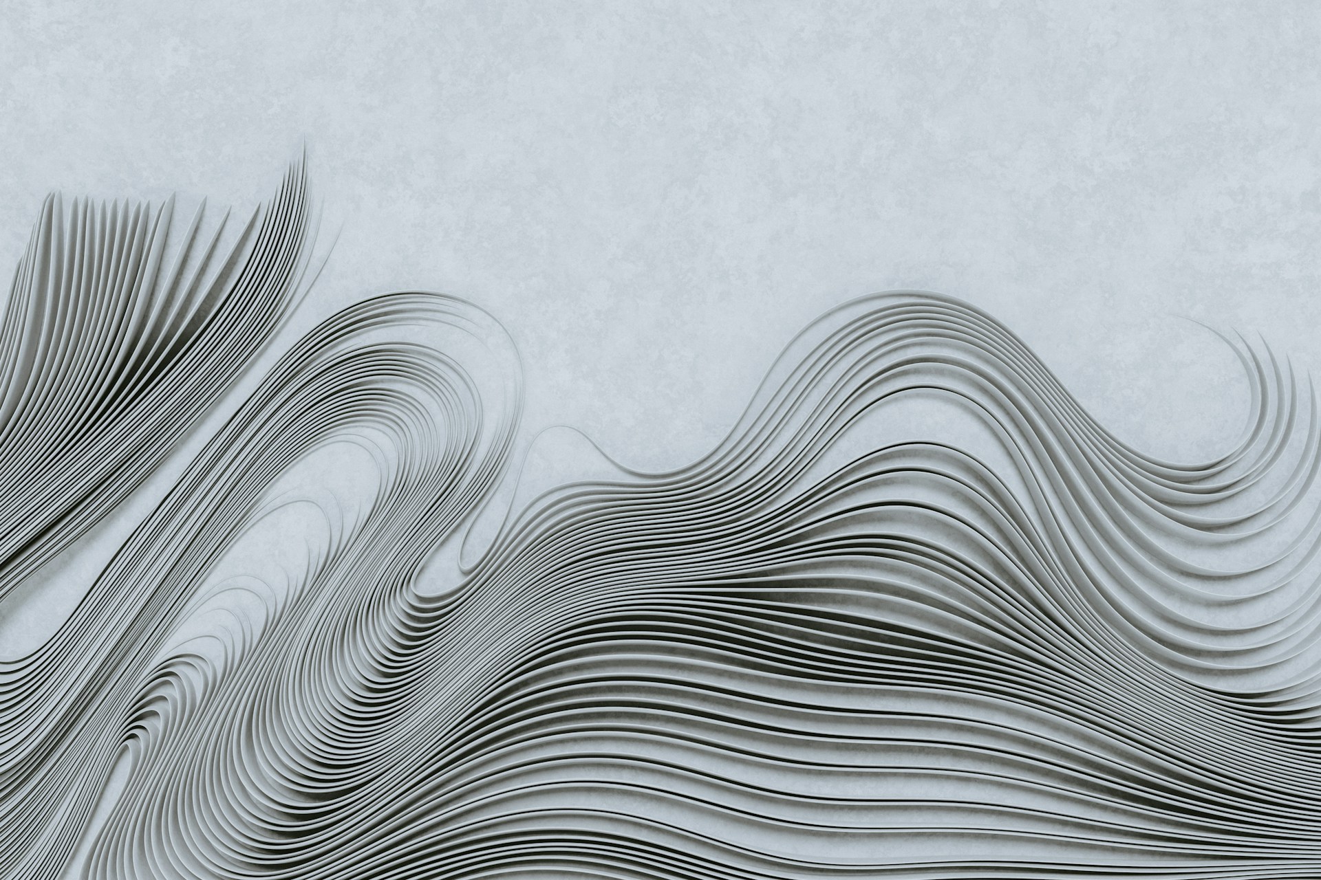 a drawing of wavy lines on a white background