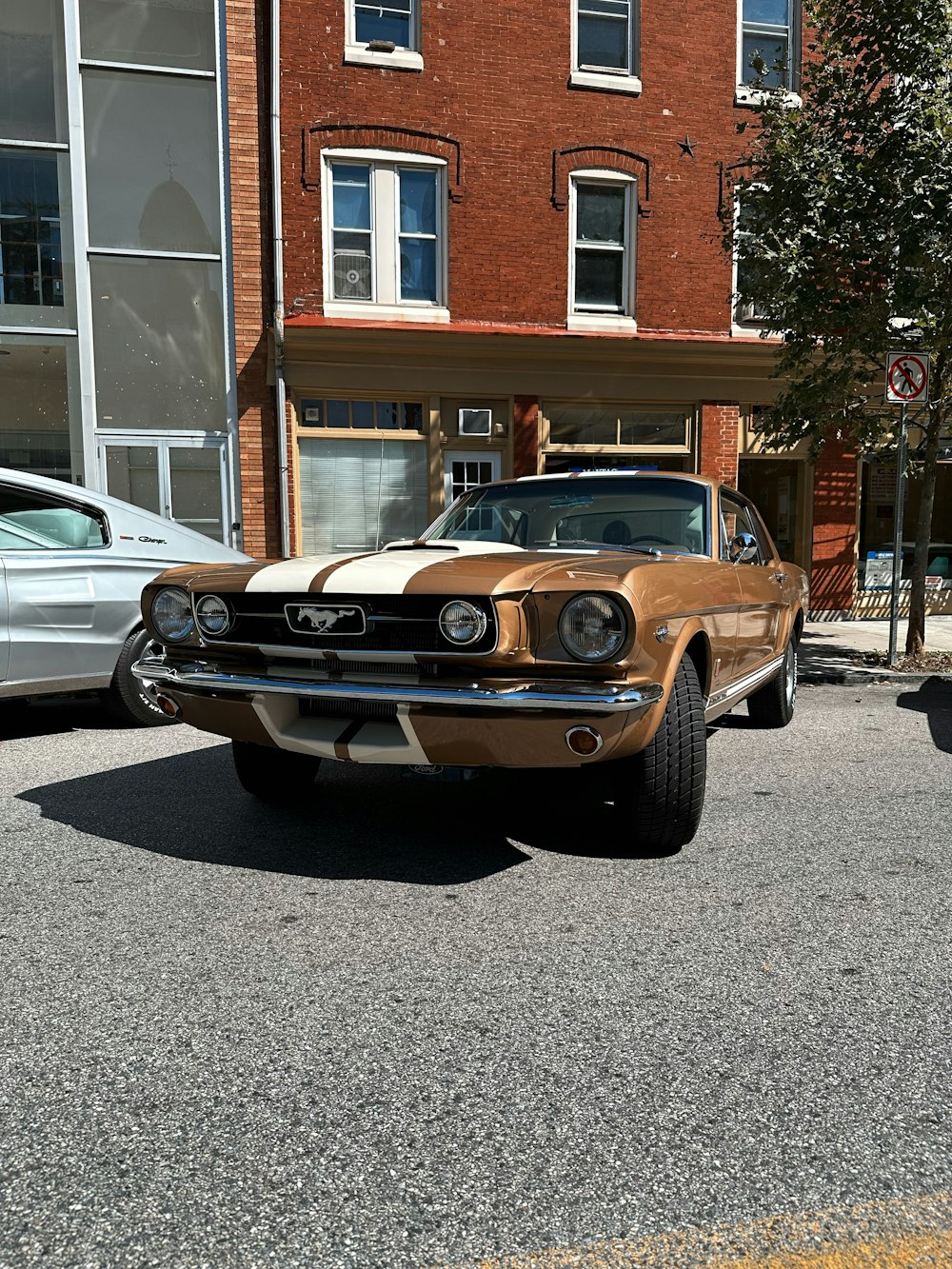 a car parked on the side of the road