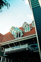 A vibrant elevation design highlighting architectural features.