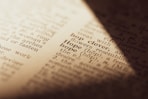 a close up of a book with the word hope on it