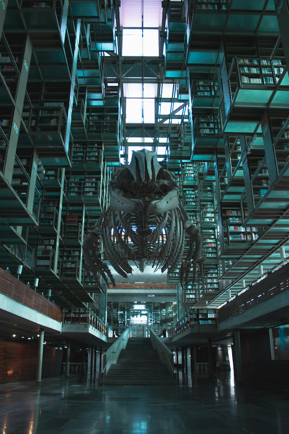 a large room filled with lots of books