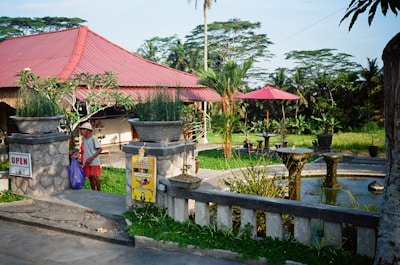 A welcoming community center with a garden.