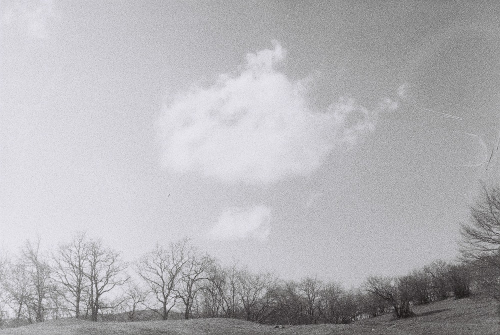 a black and white photo of a person flying a kite